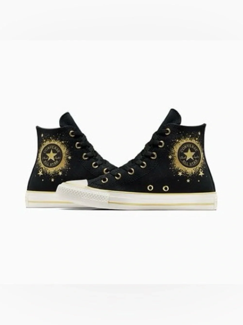 Converse Chuck Taylor All Star Gold Metallic CTAS High Top Sneakers, Size 5, New